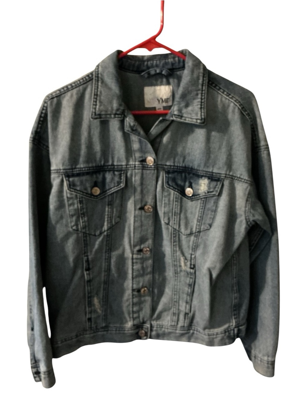 🙋🏻‍♀️YMI With Love Faded Gray Denim Jacket